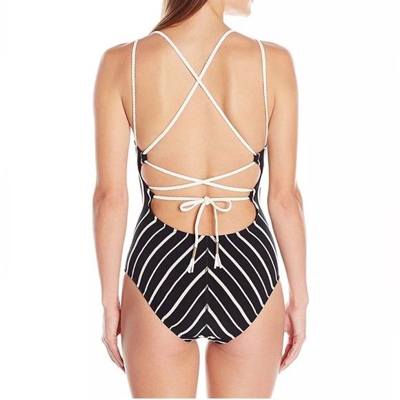 Robin Piccone One Piece Swimsuit “Harper” w/adjustable Braided Straps. Size 10 - Picture 5 of 8